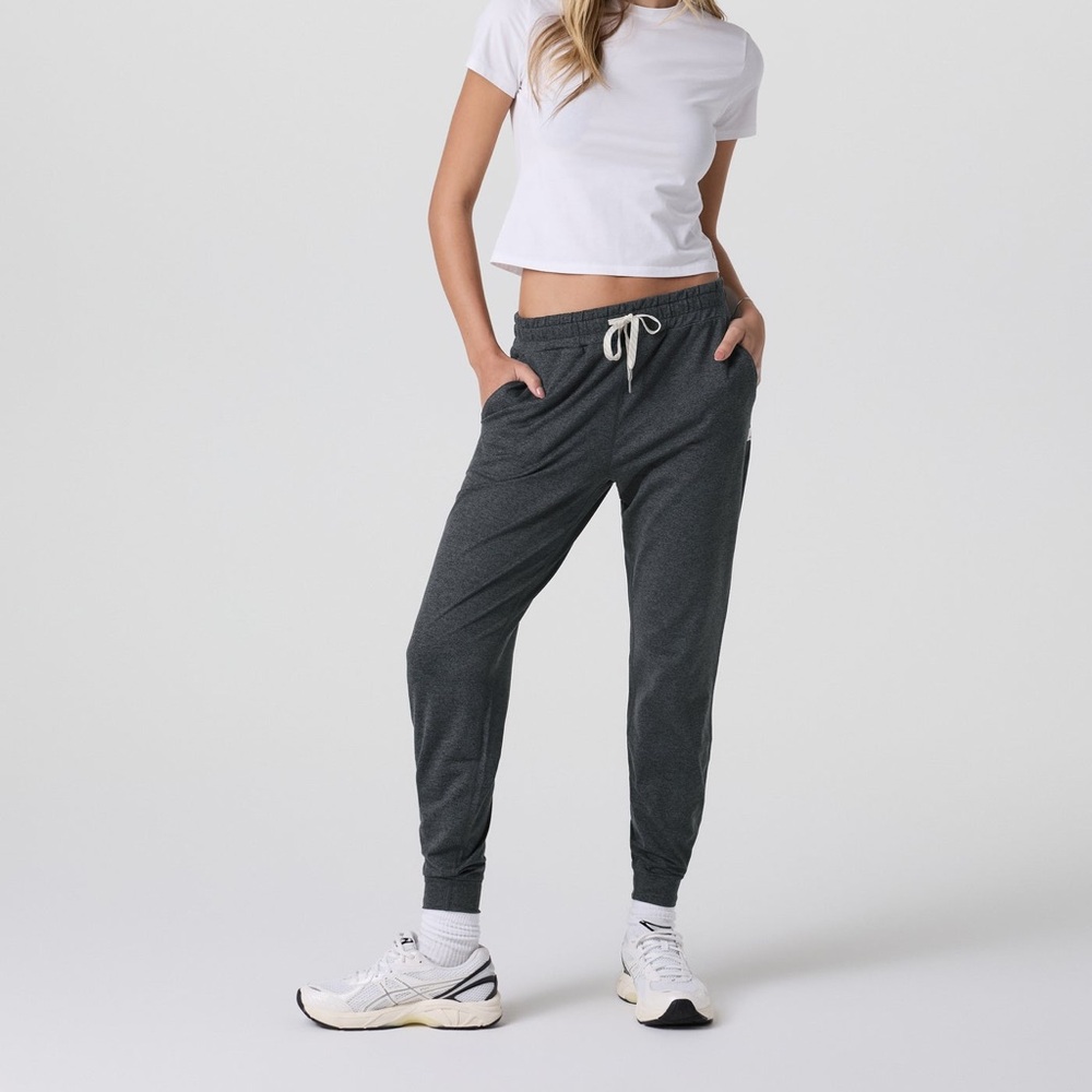 Vuori (Small) Performance Jogger- Charcoal Heather (Dark Grey) Sweatpants